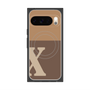 Premium Square Case with Pixelsnap［ Original - initial two tone - X brown ］