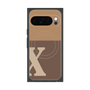 Premium Square Case with Pixelsnap［ Original - initial two tone - X brown ］