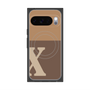 Premium Square Case with Pixelsnap［ Original - initial two tone - X brown ］