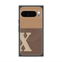Premium Square Case with Pixelsnap［ Original - initial two tone - X brown ］