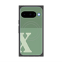 Premium Square Case with Pixelsnap［ Original - initial two tone - X green ］