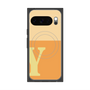 Premium Square Case with Pixelsnap［ Original - initial two tone - Y orange ］