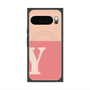 Premium Square Case with Pixelsnap［ Original - initial two tone - Y pink ］