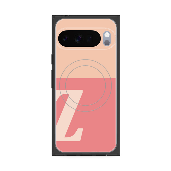 Premium Square Case with Pixelsnap［ Original - initial two tone - Z pink ］