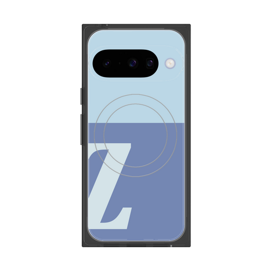 Premium Square Case with Pixelsnap［ Original - initial two tone - Z blue ］