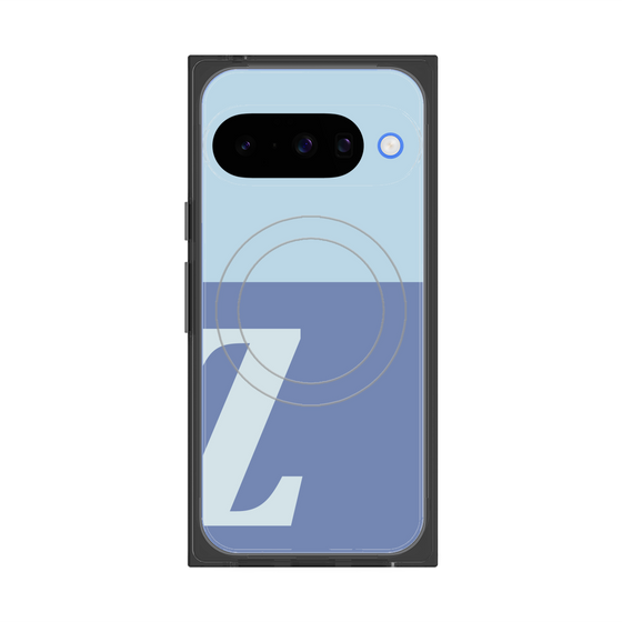 Premium Square Case with Pixelsnap［ Original - initial two tone - Z blue ］