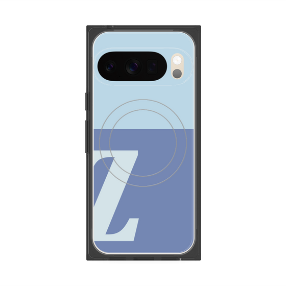 Premium Square Case with Pixelsnap［ Original - initial two tone - Z blue ］