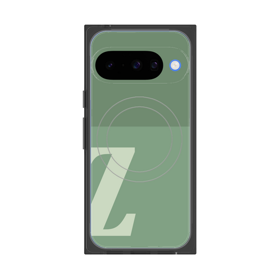 Premium Square Case with Pixelsnap［ Original - initial two tone - Z green ］