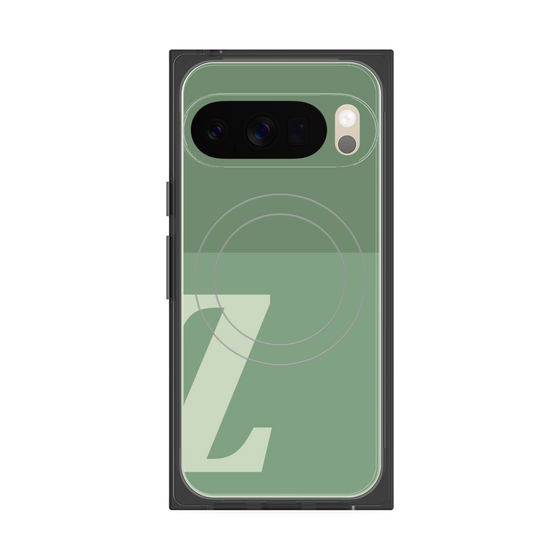 Premium Square Case with Pixelsnap［ Original - initial two tone - Z green ］