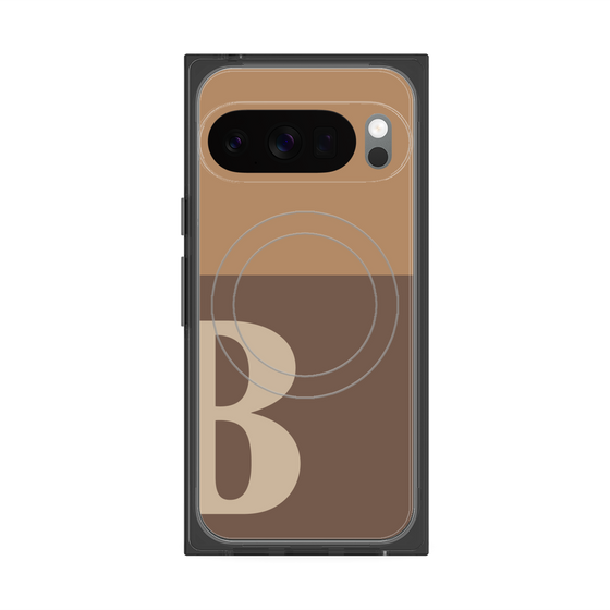 Premium Square Case with Pixelsnap［ Original - initial two tone - B brown ］