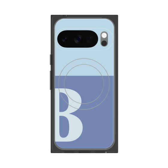 Premium Square Case with Pixelsnap［ Original - initial two tone - B blue ］