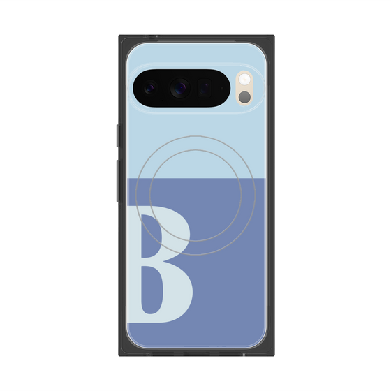 Premium Square Case with Pixelsnap［ Original - initial two tone - B blue ］