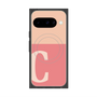 Premium Square Case with Pixelsnap［ Original - initial two tone - C pink ］