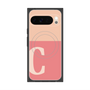 Premium Square Case with Pixelsnap［ Original - initial two tone - C pink ］