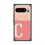 Premium Square Case with Pixelsnap［ Original - initial two tone - C pink ］