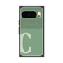 Premium Square Case with Pixelsnap［ Original - initial two tone - C green ］