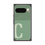 Premium Square Case with Pixelsnap［ Original - initial two tone - C green ］