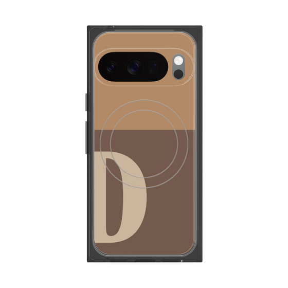 Premium Square Case with Pixelsnap［ Original - initial two tone - D brown ］