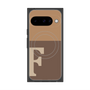 Premium Square Case with Pixelsnap［ Original - initial two tone - F brown ］