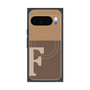 Premium Square Case with Pixelsnap［ Original - initial two tone - F brown ］