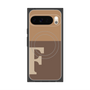 Premium Square Case with Pixelsnap［ Original - initial two tone - F brown ］