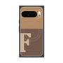 Premium Square Case with Pixelsnap［ Original - initial two tone - F brown ］