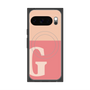 Premium Square Case with Pixelsnap［ Original - initial two tone - G pink ］