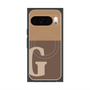 Premium Square Case with Pixelsnap［ Original - initial two tone - G brown ］