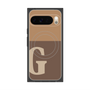 Premium Square Case with Pixelsnap［ Original - initial two tone - G brown ］