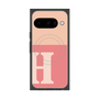 Premium Square Case with Pixelsnap［ Original - initial two tone - H pink ］