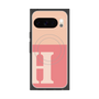 Premium Square Case with Pixelsnap［ Original - initial two tone - H pink ］