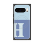 Premium Square Case with Pixelsnap［ Original - initial two tone - H blue ］