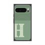 Premium Square Case with Pixelsnap［ Original - initial two tone - H green ］