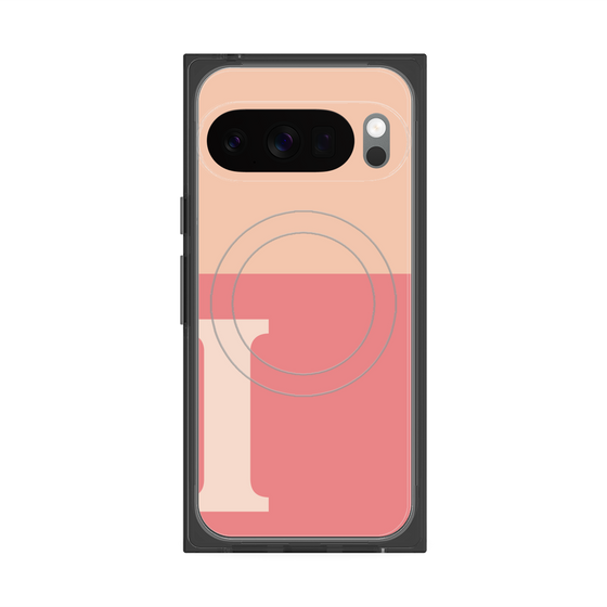 Premium Square Case with Pixelsnap［ Original - initial two tone - I pink ］