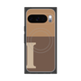 Premium Square Case with Pixelsnap［ Original - initial two tone - I brown ］