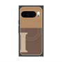 Premium Square Case with Pixelsnap［ Original - initial two tone - I brown ］