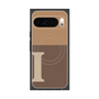 Premium Square Case with Pixelsnap［ Original - initial two tone - I brown ］
