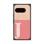 Premium Square Case with Pixelsnap［ Original - initial two tone - J pink ］