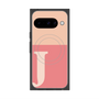 Premium Square Case with Pixelsnap［ Original - initial two tone - J pink ］