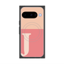 Premium Square Case with Pixelsnap［ Original - initial two tone - J pink ］