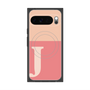 Premium Square Case with Pixelsnap［ Original - initial two tone - J pink ］