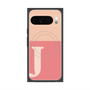 Premium Square Case with Pixelsnap［ Original - initial two tone - J pink ］