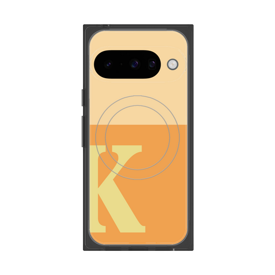 Premium Square Case with Pixelsnap［ Original - initial two tone - K orange ］