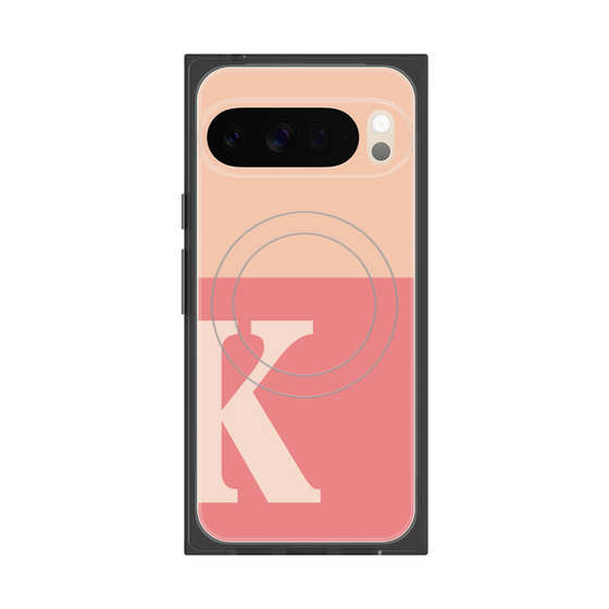 Premium Square Case with Pixelsnap［ Original - initial two tone - K pink ］