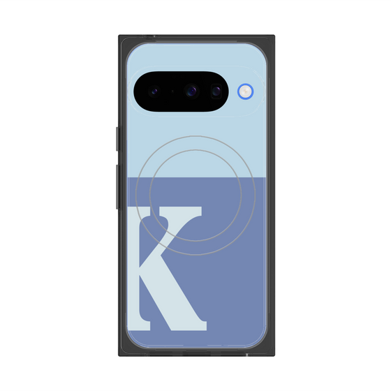 Premium Square Case with Pixelsnap［ Original - initial two tone - K blue ］