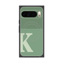 Premium Square Case with Pixelsnap［ Original - initial two tone - K green ］