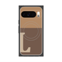 Premium Square Case with Pixelsnap［ Original - initial two tone - L brown ］
