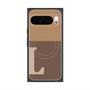 Premium Square Case with Pixelsnap［ Original - initial two tone - L brown ］