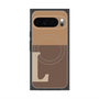 Premium Square Case with Pixelsnap［ Original - initial two tone - L brown ］