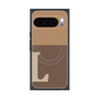 Premium Square Case with Pixelsnap［ Original - initial two tone - L brown ］